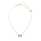KRISTA BOW SHORT PENDANT NECKLACE GOLD WHITE MIX - She Chester