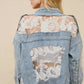 Lace And Denim Jacket - She Chester
