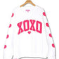 Lace XOXO White Crewneck - She Chester