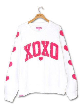 Lace XOXO White Crewneck - She Chester