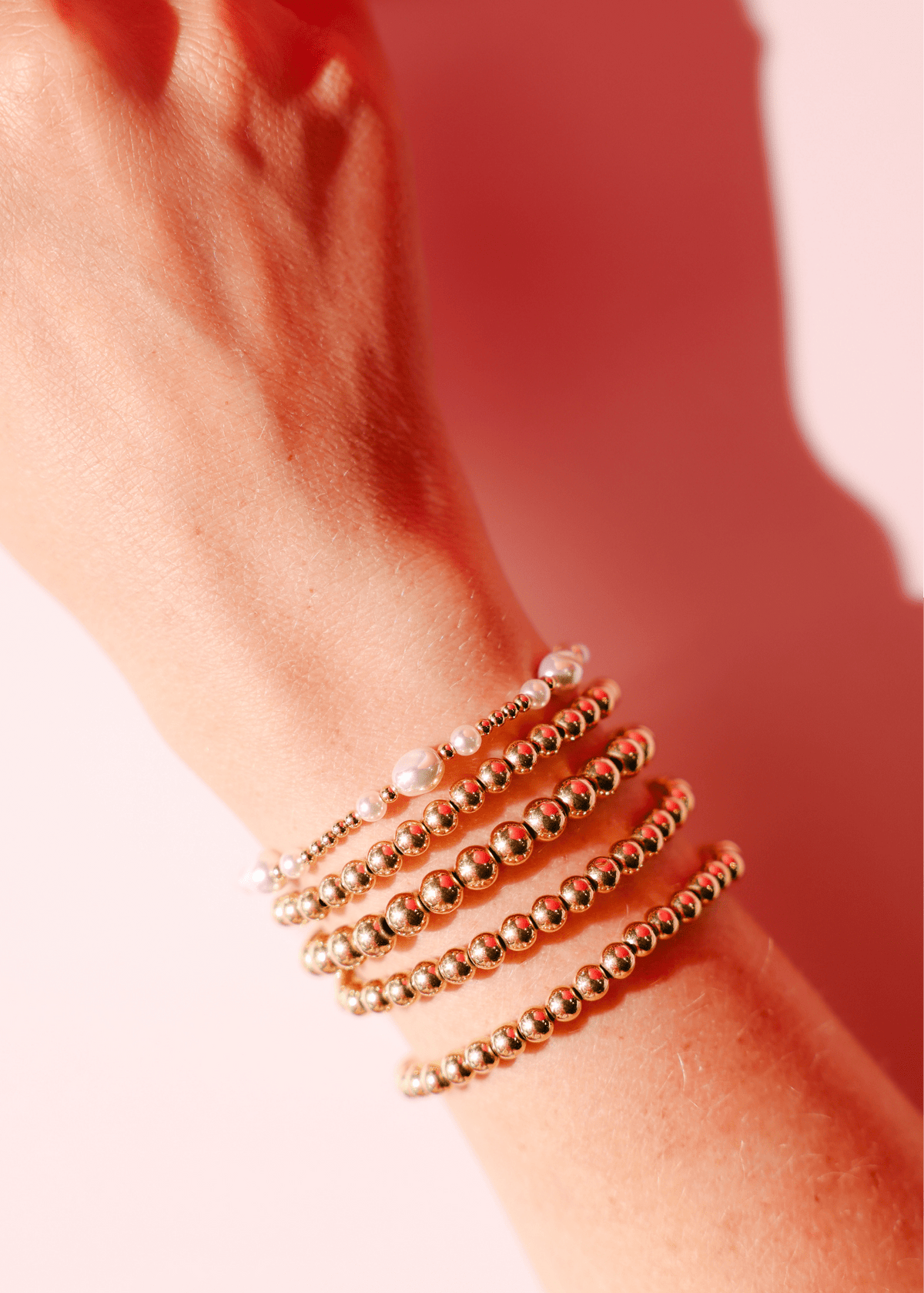 Lana Pearl Bracelet in Gold: Standard 6.75 inch - She Chester