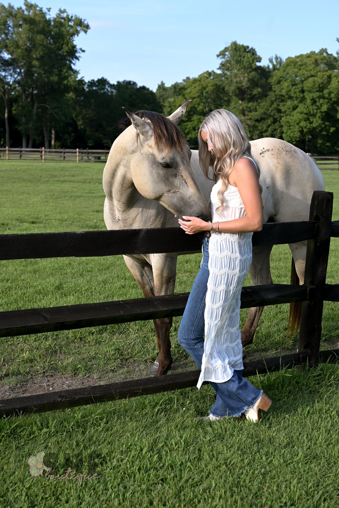 Langley Cream Maxi Top - She Chester