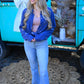 Lassie Denim Bow Button Up - She Chester