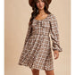 Lattes Tartan Mini Dress - She Chester