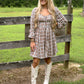 Lattes Tartan Mini Dress - She Chester