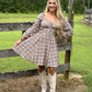 Lattes Tartan Mini Dress - She Chester