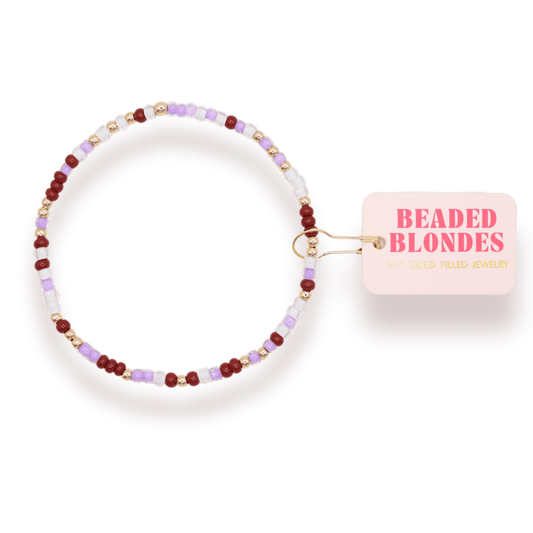Lavender Dreams Sprinkle Bracelet: Standard 6.75 inch - She Chester