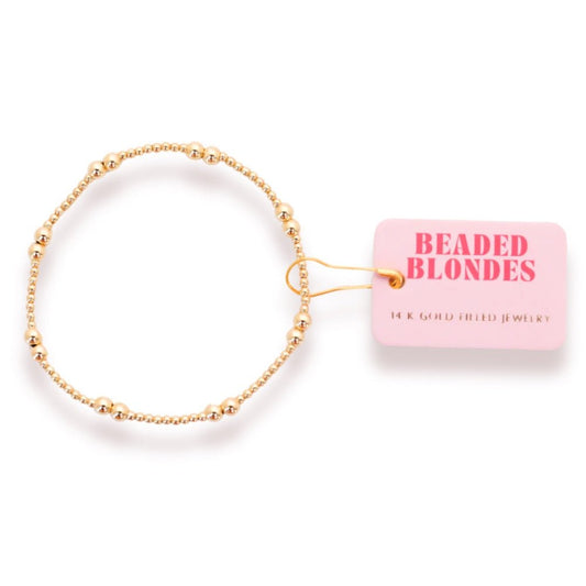 Leah Gold BB Bracelet Standard Size - She Chester