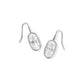 LEE LUXE DROP EARRINGS SILVER WHITE CZ - She Chester