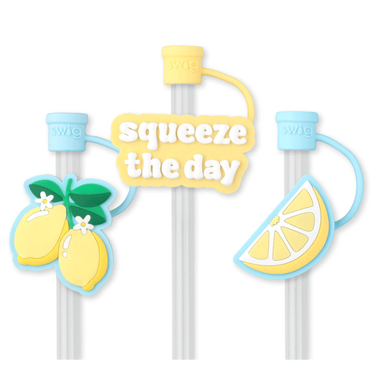 Lemon Meringue Straw Topper Set - She Chester