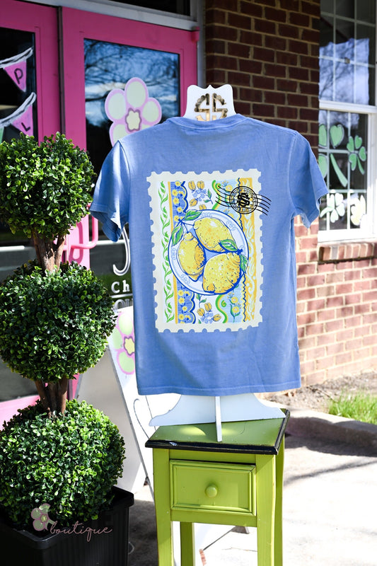 Lemon Mineral Wash Tee - She Chester