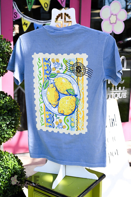 Lemon Mineral Wash Tee - She Chester