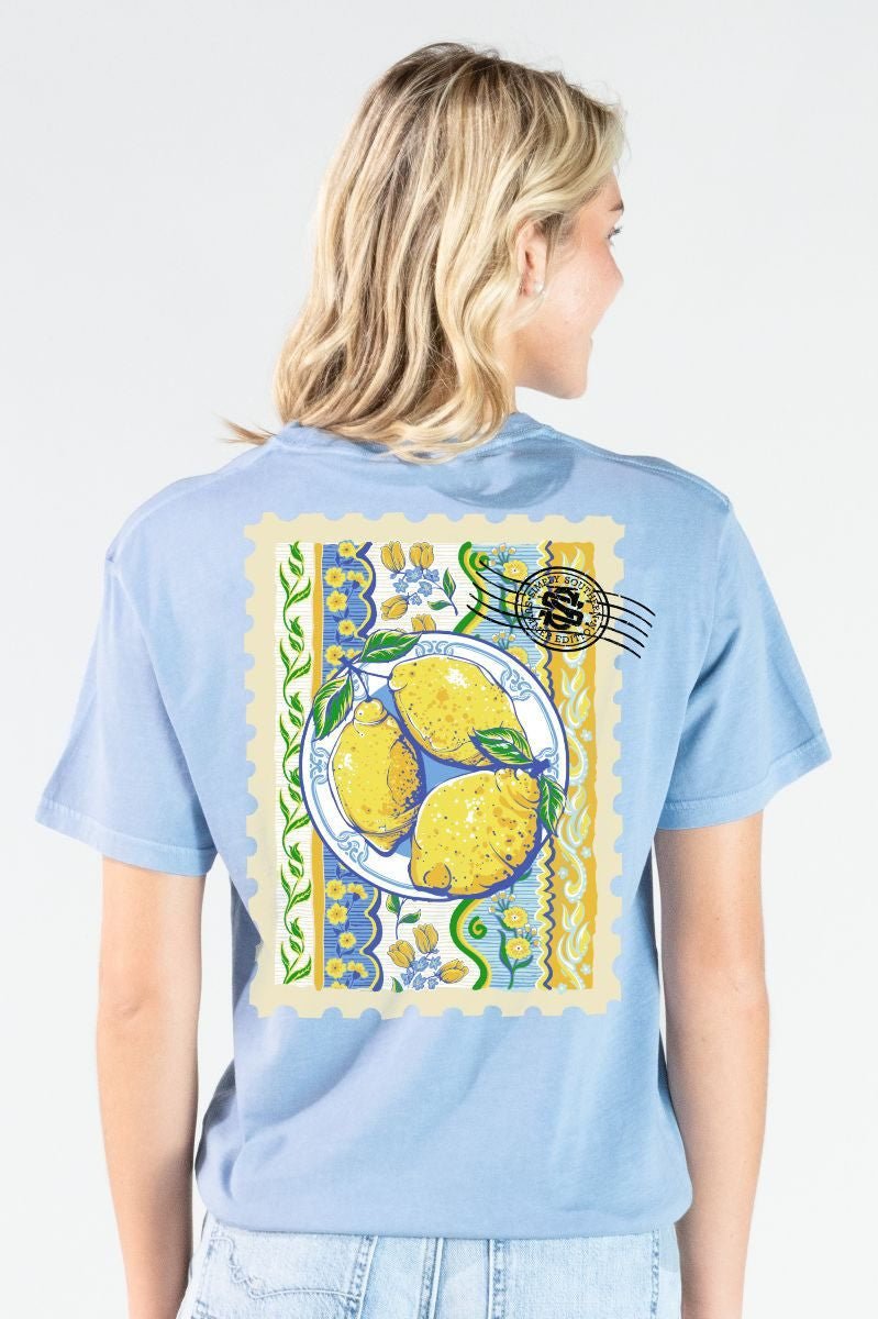Lemon Mineral Wash Tee - She Chester