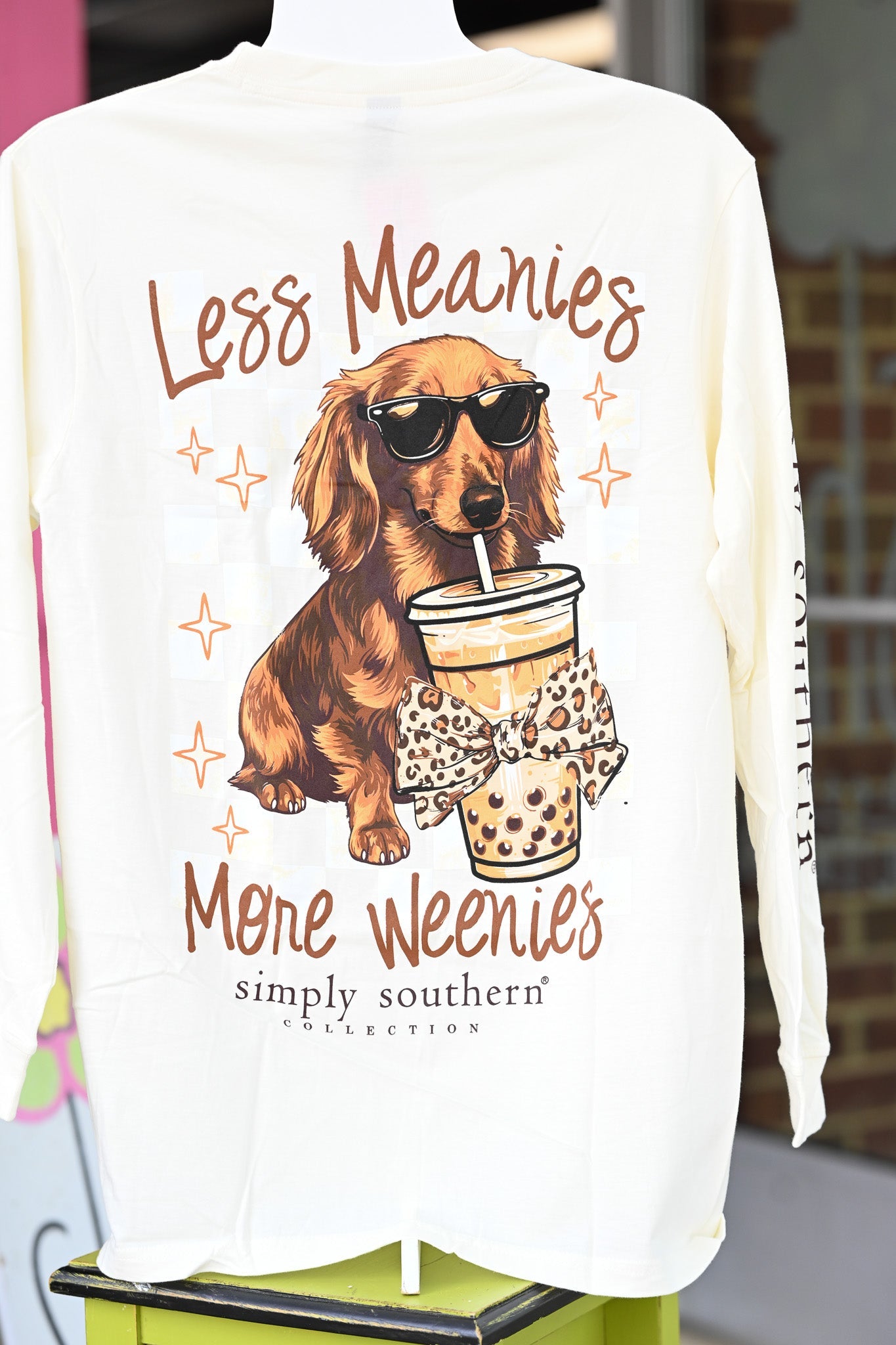 Less Meanies Dog LS Tee - She Chester