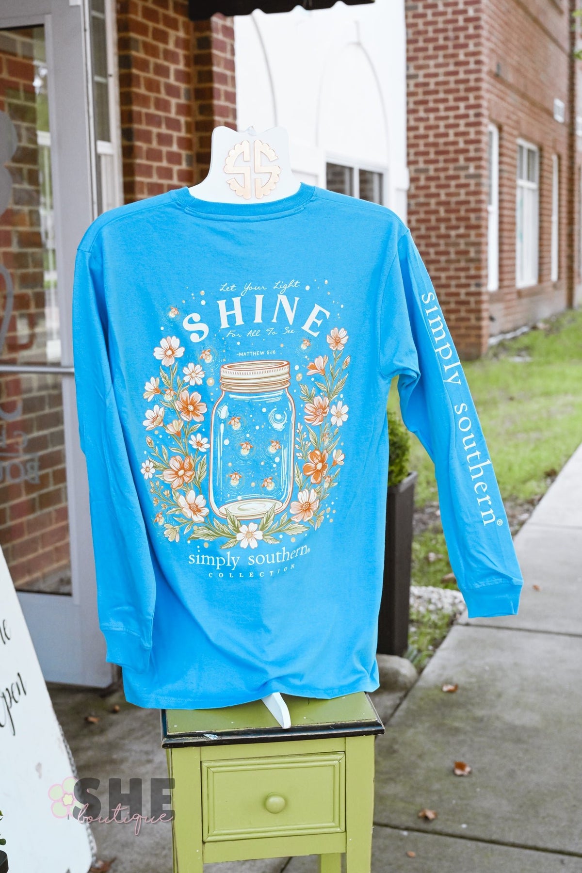 Let Your Light Shine Firefly LS Tee - She Chester
