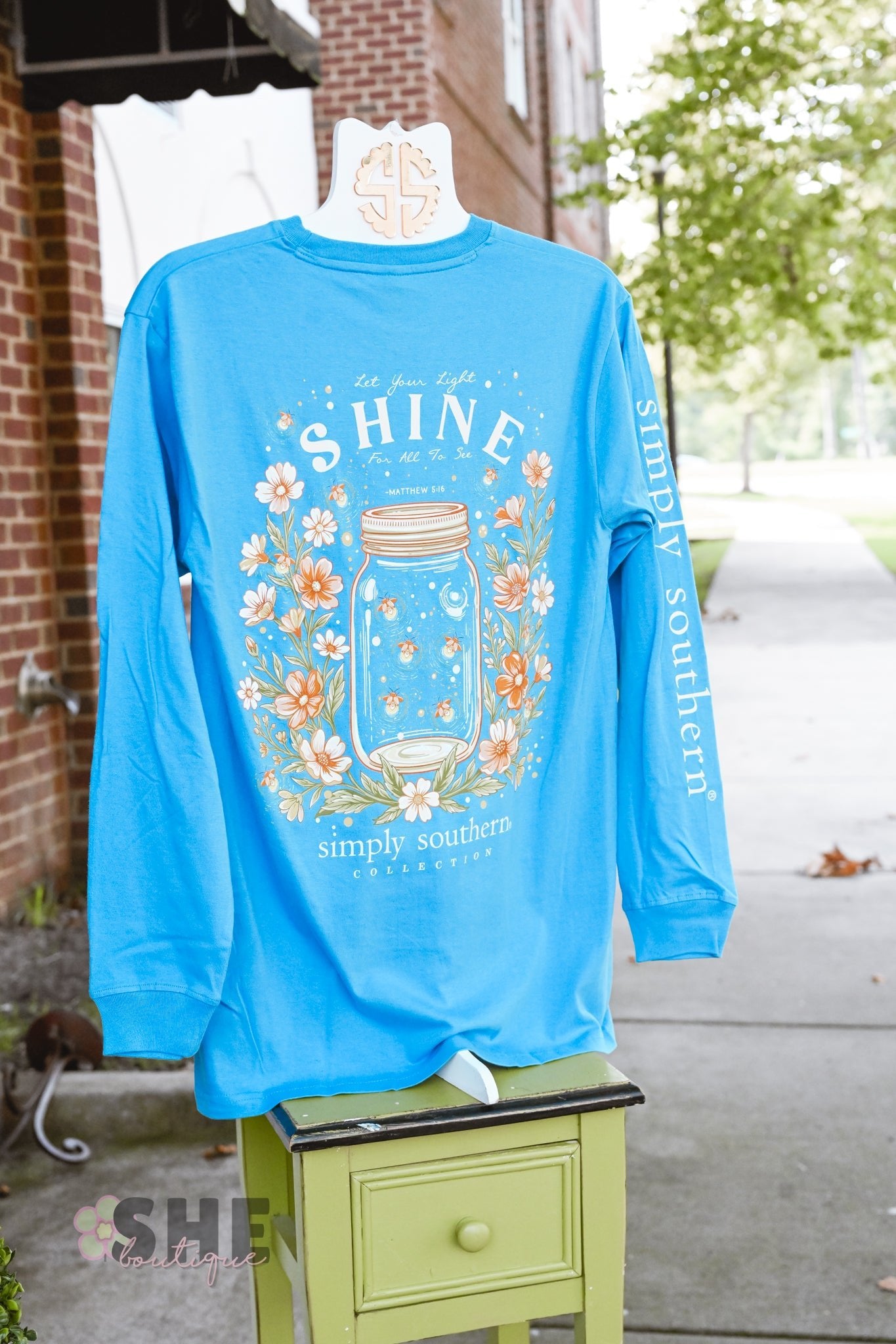 Let Your Light Shine Firefly LS Tee - She Chester