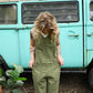 Let's Garden Green Floral Jumpsuit - She Chester