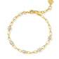 Lexi Chain Bracelet Rhodium White Crystal - She Chester