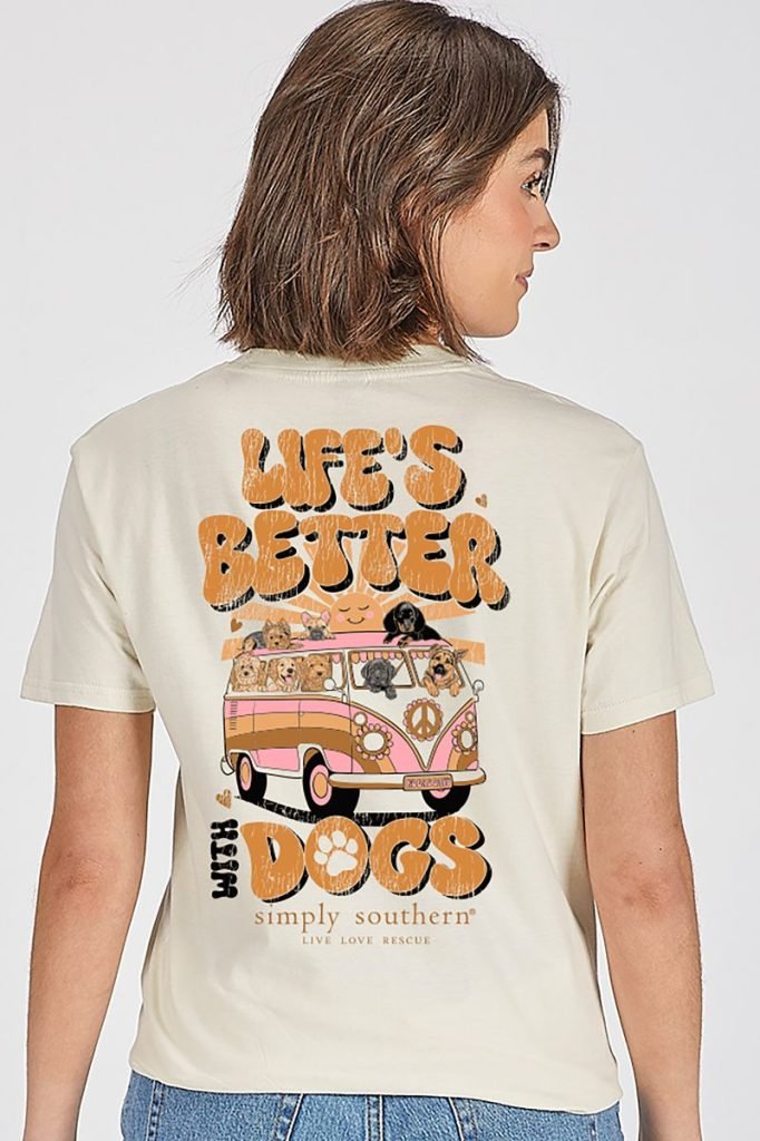 Life's Better with Dogs Bus Tee - She Chester