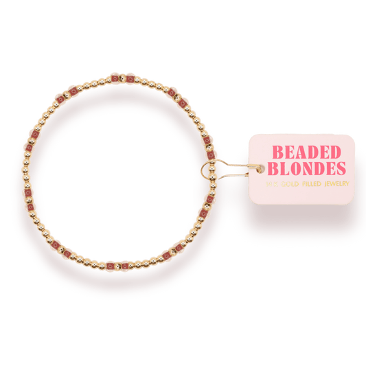Light Brown Hazel Bracelet: Standard 6.75 inch - She Chester
