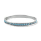 Light Hearted Aqua Bangle - JF012D - She Chester