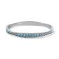 Light Hearted Aqua Bangle - JF012D
