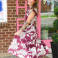 Liza Wine Tie Dress - She Chester