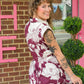Liza Wine Tie Dress - She Chester