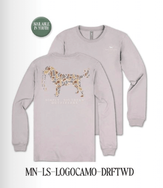 Logo Camo Dog Mens LS - She Chester