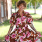 Lolo Brown Floral Dress - She Chester