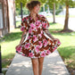 Lolo Brown Floral Dress - She Chester