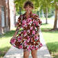 Lolo Brown Floral Dress - She Chester