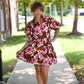 Lolo Brown Floral Dress - She Chester