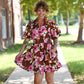 Lolo Brown Floral Dress - She Chester