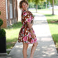Lolo Brown Floral Dress - She Chester