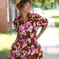 Lolo Brown Floral Dress - She Chester