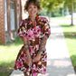 Lolo Brown Floral Dress - She Chester
