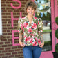 Lolo Olive Floral Top - She Chester