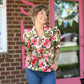 Lolo Olive Floral Top - She Chester