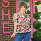 Lolo Olive Floral Top - She Chester