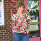 Lolo Olive Floral Top - She Chester