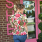 Lolo Olive Floral Top - She Chester