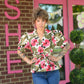 Lolo Olive Floral Top - She Chester