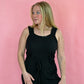 Louisa Linen Jumpsuit Black - She Chester