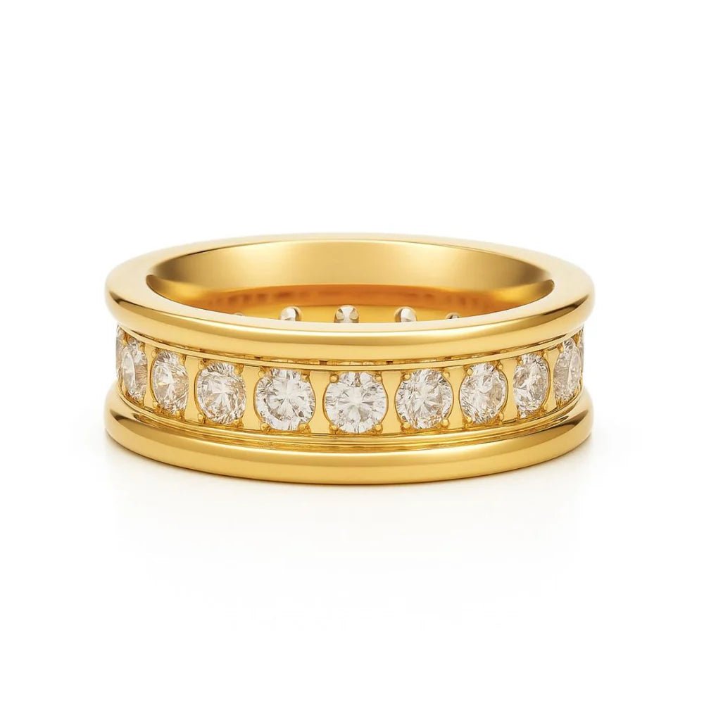 Louise Channel Set Band Ring - She Chester