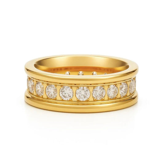 Louise Channel Set Band Ring - She Chester