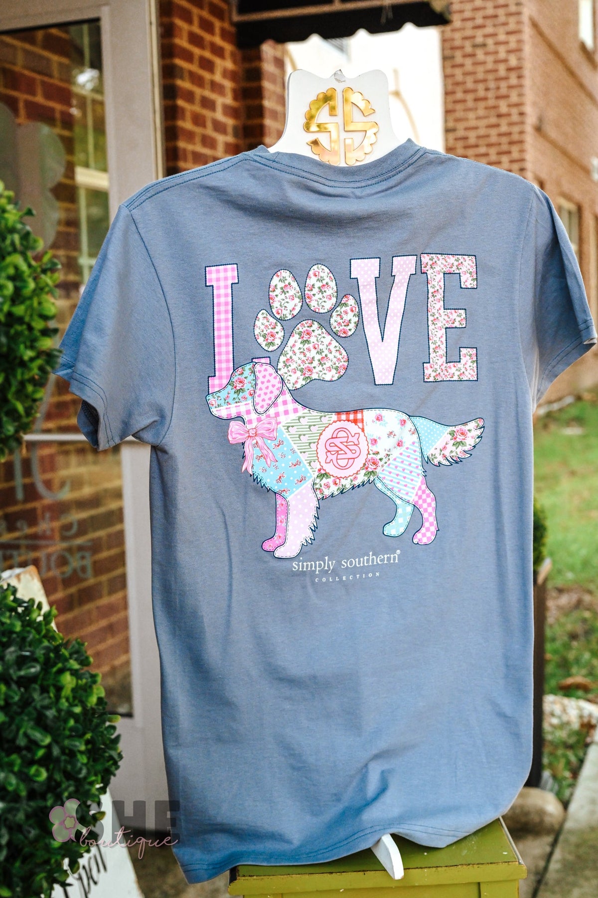 Love Dog Patwork Tee - She Chester