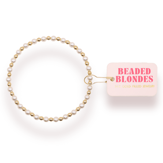 Luci Beaded Bracelet: Standard 6.75 inch - She Chester