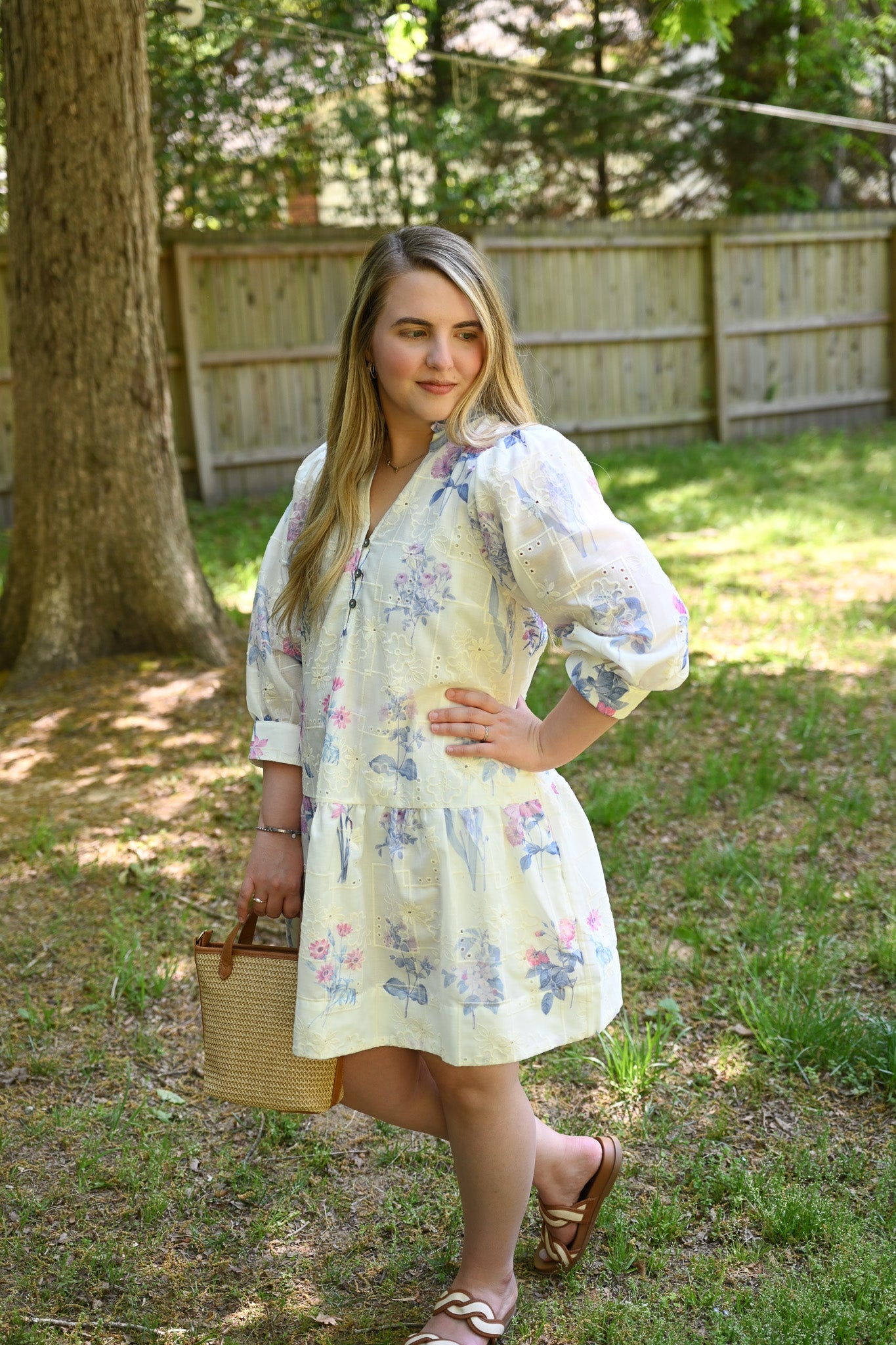 Lucille Purple Embossed Dress - She Chester