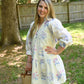 Lucille Purple Embossed Dress - She Chester